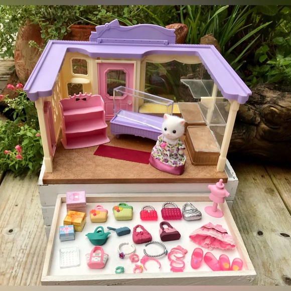 Calico Critters Boutique Shopping Mall Store Playset Figures Accessories Toy - Picture 1 of 16